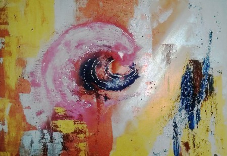 Akryl på duk. Mått 60 x 50 